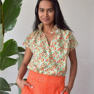 Never A Wallflower Vicki Short Sleeve Top Size M